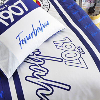 Taç Lisanslı Fenerbahçe 1907 Glow Tek Kişilik Pamuk Nevresim Takımı