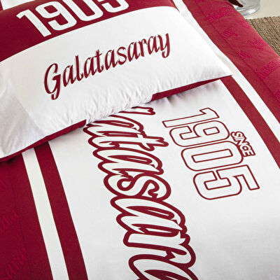 Taç Lisanslı Galatasaray 1905 Glow Tek Kişilik Pamuk Nevresim Takımı