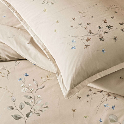 Linens Allday Owen Pamuk Saten King Nevresim Takımı Bej