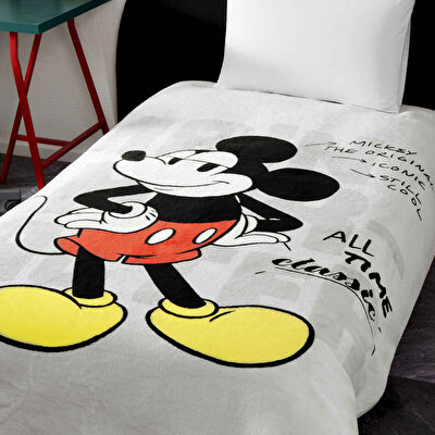 Lisanslı Disney Mickey Mouse Fashion Tek Kişilik Battaniye