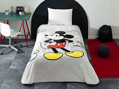 Lisanslı Disney Mickey Mouse Fashion Tek Kişilik Battaniye