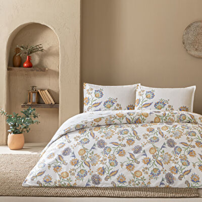 Linens Allday Tresca Pamuk Saten Tek Kişilik Nevresim Takımı Turuncu