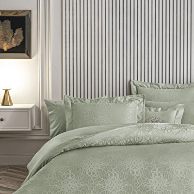 Valeron Valois Jakar Çift Kişilik Nevresim Takımı Haki