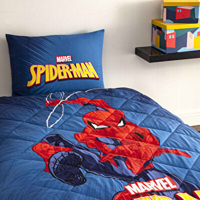 Taç Lisanslı Spiderman Classical Tek Kişilik Pamuk Yorgan Seti