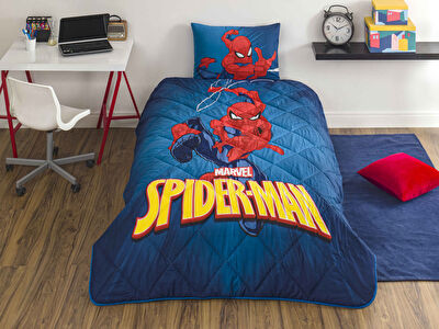 Taç Lisanslı Spiderman Classical Tek Kişilik Pamuk Yorgan Seti