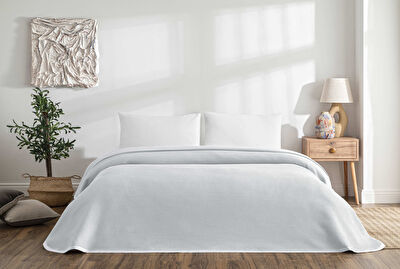 Linens Bsp Tek Kişilik Pike Açık Gri