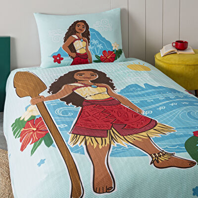 Taç Lisanslı Disney Inside Out Tek Kişilik Pamuk Pike Takımı