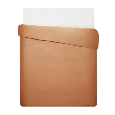 Linens Mix&Match Pamuk Saten Çift Kişilik Saten Nevresim Kılıfı Turuncu