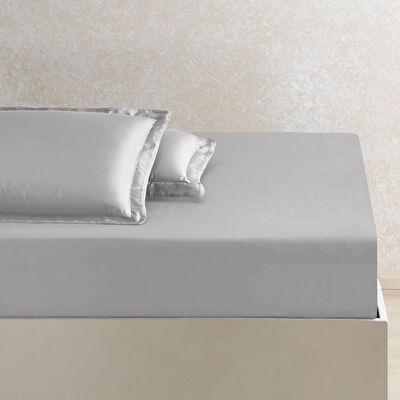 Linens X TENCEL™ Lyocell King Çarşaf Gri