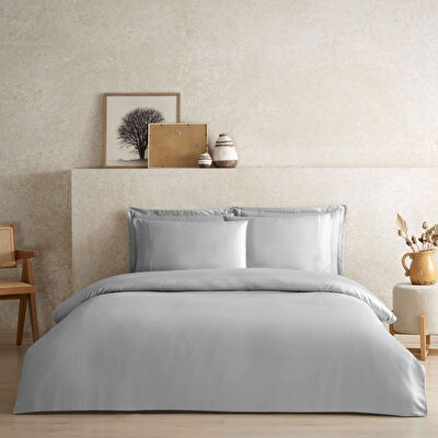 Linens X TENCEL™ Lyocell 2'li Standart Yastık Kılıfı Seti Gri