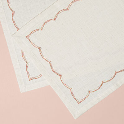 Linens Morby 2'li 35x45 cm Peçete Naturel Kiremit