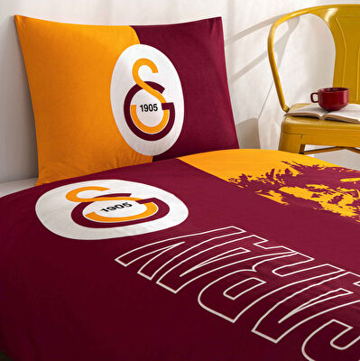 Taç Lisanslı Galatasaray Şanlı Aslan Pamuk Tek Kişilik Nevresim Takımı