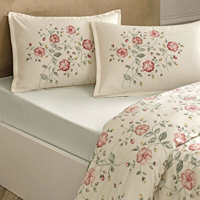 Linens Allday Fleur 220 TC Pamuk Saten King Nevresim Takımı