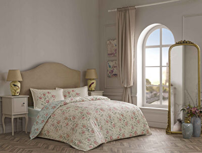 Linens Allday Fleur 220 TC Pamuk Saten King Nevresim Takımı