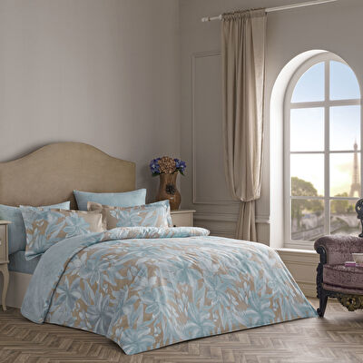 Linens Azure 220 Tc Pamuk Saten Çift Kişilik Nevresim Takımı