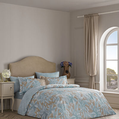 Linens Azure 220 Tc Pamuk Saten Çift Kişilik Nevresim Takımı