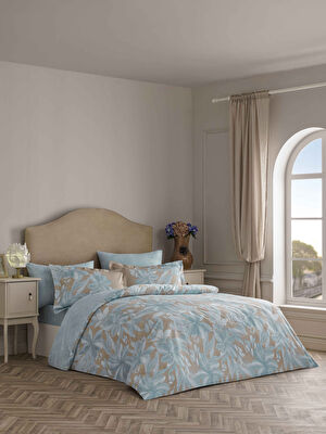 Linens Azure 220 Tc Pamuk Saten Çift Kişilik Nevresim Takımı