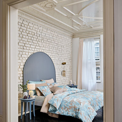 Linens Azure 220 Tc Pamuk Saten Çift Kişilik Nevresim Takımı