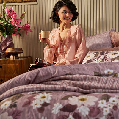 Linens Velour 220 Tc Pamuk Saten Çift Kişilik Nevresim Takımı