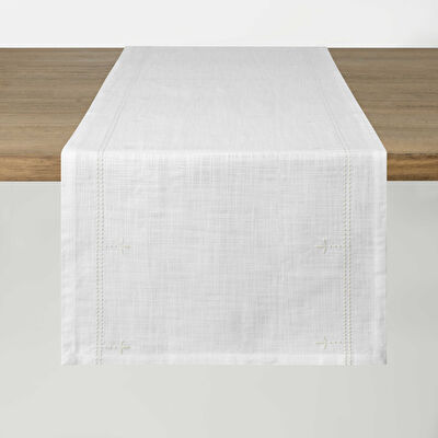Linens Dove 45x170 cm Runner Kırık Beyaz