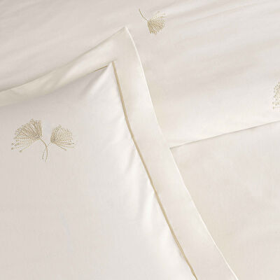Linens Premium Dandelo Pamuk Brode Çift Kişilik Nevresim Takımı Beyaz