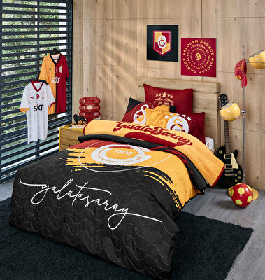 Taç Lisanslı Galatasaray 25.Şampiyonluk 50x70 cm Yastık Kılıfı