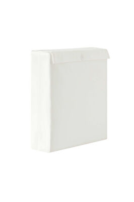 Linens White Collection Asper UC Pamuk Brode Çift Kişilik Nevresim Takımı Beyaz