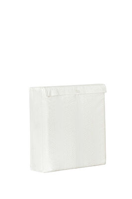 Linens White Collection Gracine UC Pamuk Jakar Çift Kişilik Nevresim Takımı Beyaz