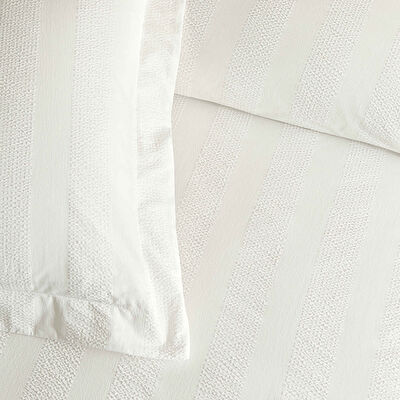 Linens White Collection Gracine UC Pamuk Jakar Çift Kişilik Nevresim Takımı Beyaz