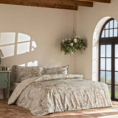 Linens Allday Citra Pamuk Saten Çift Kişilik Nevresim Takımı Pembe