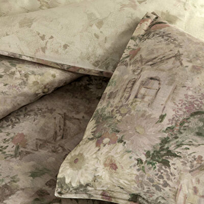 Linens Allday Citra Pamuk Saten Çift Kişilik Nevresim Takımı Pembe