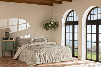 Linens Allday Citra Pamuk Saten Çift Kişilik Nevresim Takımı Pembe