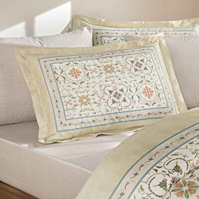 Linens Solara Pamuk Saten King Nevresim Takımı Sarı