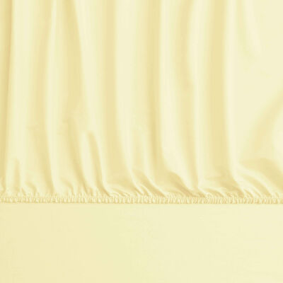 Linens Mix&Match Pamuk Saten Queen Size Lastikli Çarşaf Sarı