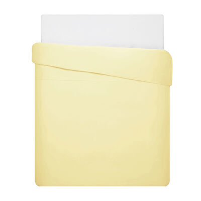 Linens Mix&Match Pamuk Saten Tek Kişilik Saten Nevresim Kılıfı Sarı