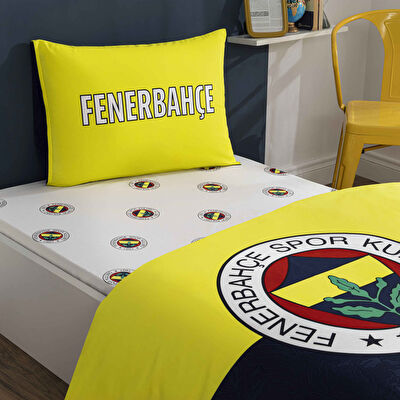 Taç Lisanslı Fenerbahçe Efsane Pamuk Tek Kişilik Nevresim Takımı