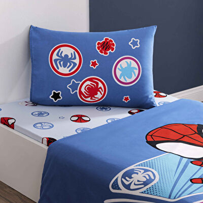Taç Lisanslı Spidey Adventure Tek Kişilik Pamuk Nevresim Takımı
