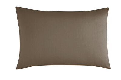 Linens Mix&Match Pamuk Saten 2'li Standart Yastık Kılıfı Seti Kahve