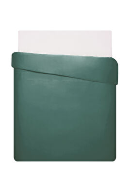 Linens Mix&Match Pamuk Saten Çift Kişilik Nevresim Kılıfı Petrol