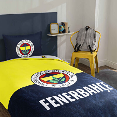Taç Lisanslı Fenerbahçe Efsane Pamuk Tek Kişilik Nevresim Takımı