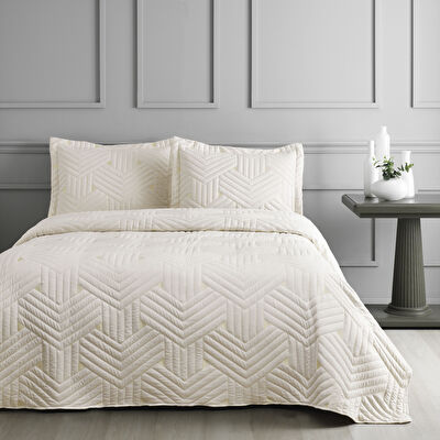 Linens Vita Çift Kişilik Yatak Örtüsü Seti Beyaz