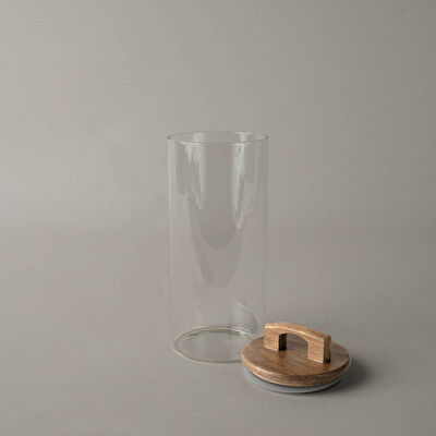 Linens Handle Cam-Akasya Kapak 1400 ml 10x10x24 cm Kavanoz