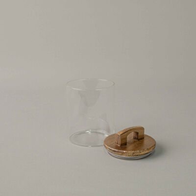 Linens Handle Cam-Akasya Kapak 720 ml 10x10x14 cm Kavanoz