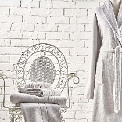 Linens Soft Pamuk 85x150 cm Banyo Havlusu Gri