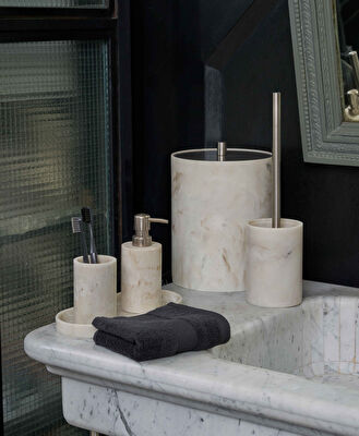 Linens Premium Pamuk 30x45 cm El Havlusu Siyah