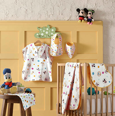 Lisanslı Disney Mickey Pamuk 90x110 Müslin Battaniye