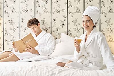 LINENS SOFT BORNOZ, L, BEYAZ