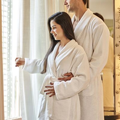 Linens Soft Pamuk Bornoz Beyaz xL