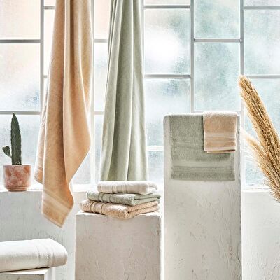 Linens Soft Pamuk 30x45 cm El Havlusu Yeşil