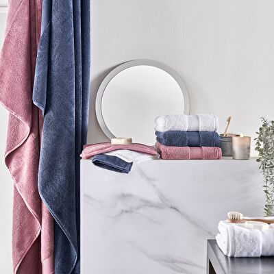 Linens Premium Pamuk 85x150 cm Banyo Havlusu Lacivert (675 G/M²)